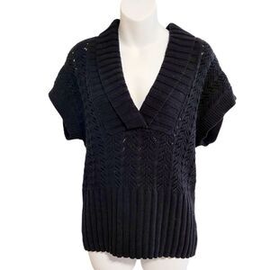 2/$20 Y2K Denver Hayes Black Sweater Top Blouse Size: M